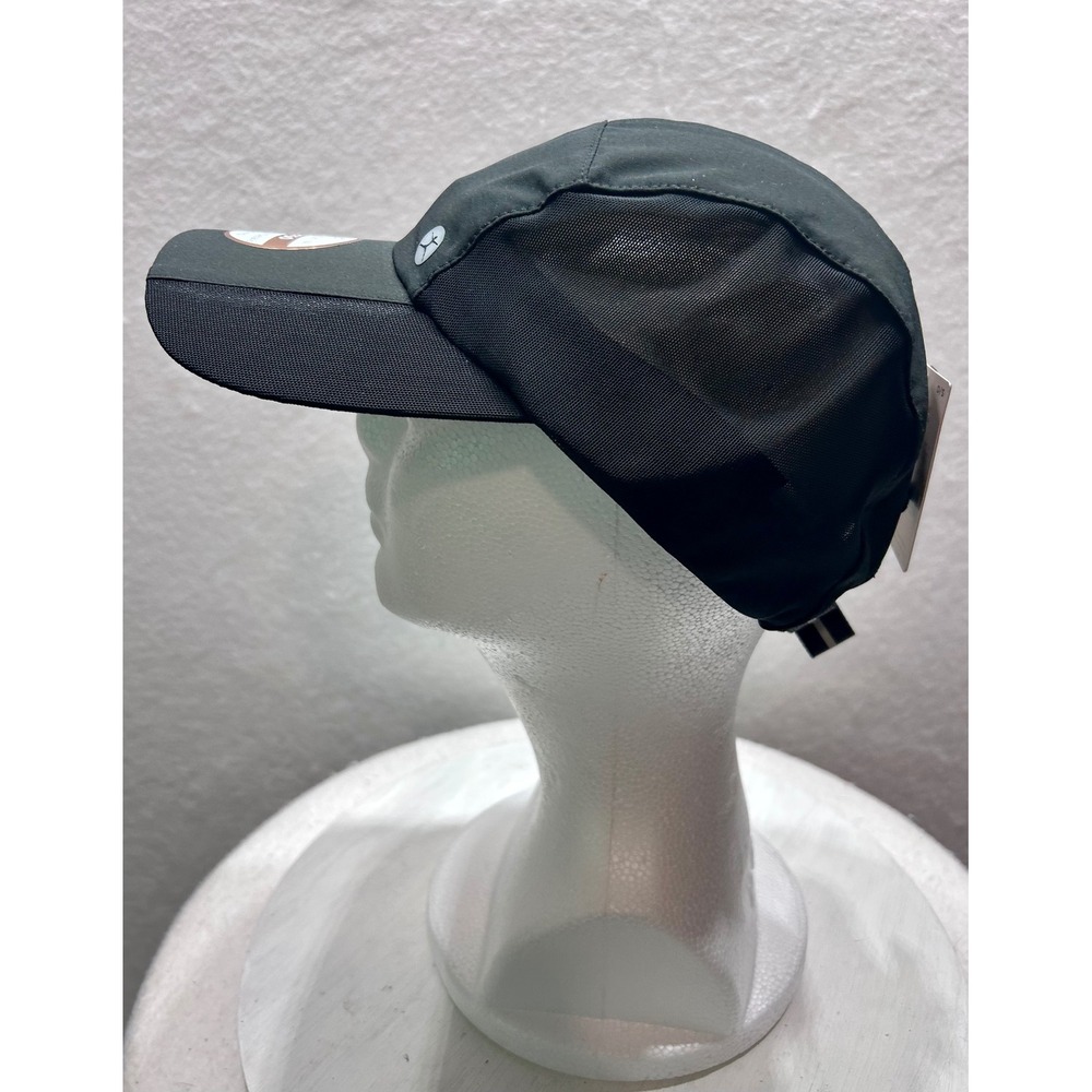 Danskin Women Black Lightweight Running Cap UPF 50 Reflective Wicking Hat O/S